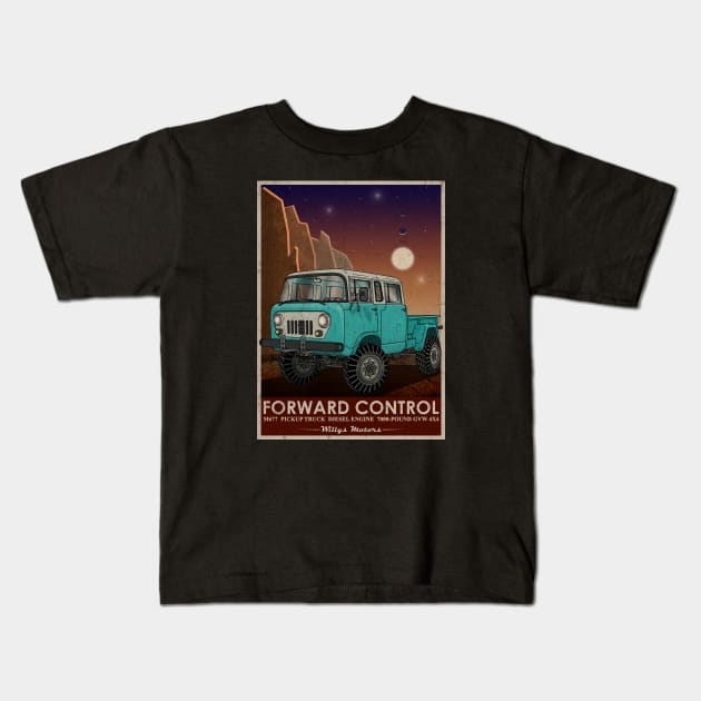Jeep Forward Control FC-M677 Moonlight Kids T-Shirt by Guyvit